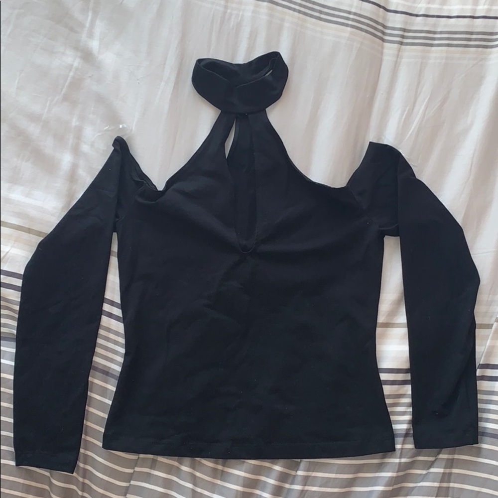 American Apparel Choker, Off shoulder Shirt